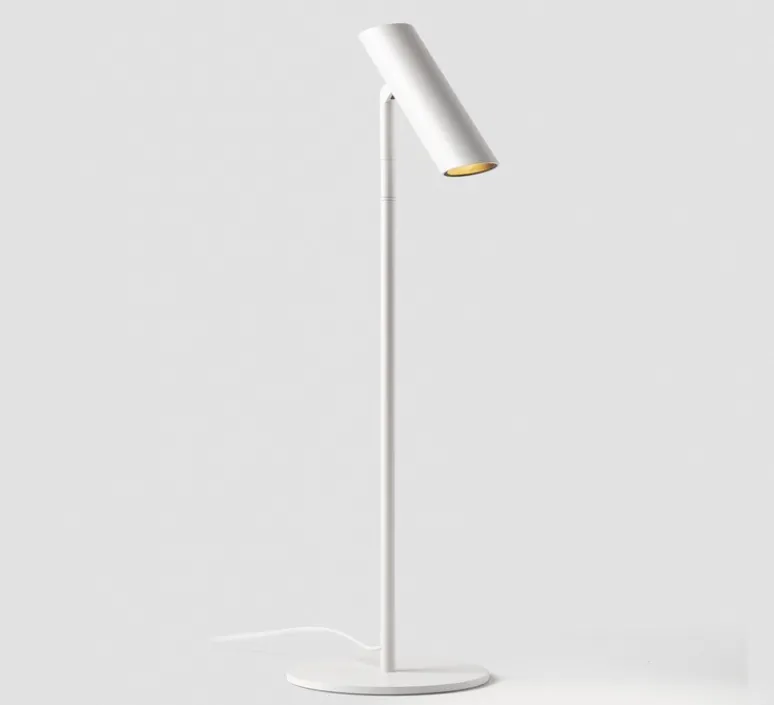 Lampe*Faro Lampe à poser, Leo, , LED, 2700K, 299 lm, Ø15cm, H48,5cm - blanc