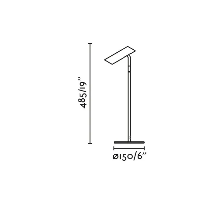 Lampe à poser, Leo, noir, LED, 2700K, 299 lm, Ø15cm, H48,5cm - Faro
