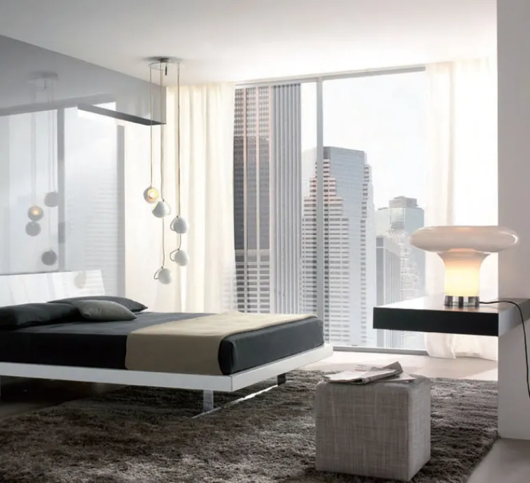 Lampe*Artemide Lampe à poser, Lesbo, , Ø52cm, H37cm - blanc fumé