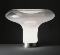 Lampe*Artemide Lampe à poser, Lesbo, , Ø52cm, H37cm - blanc fumé