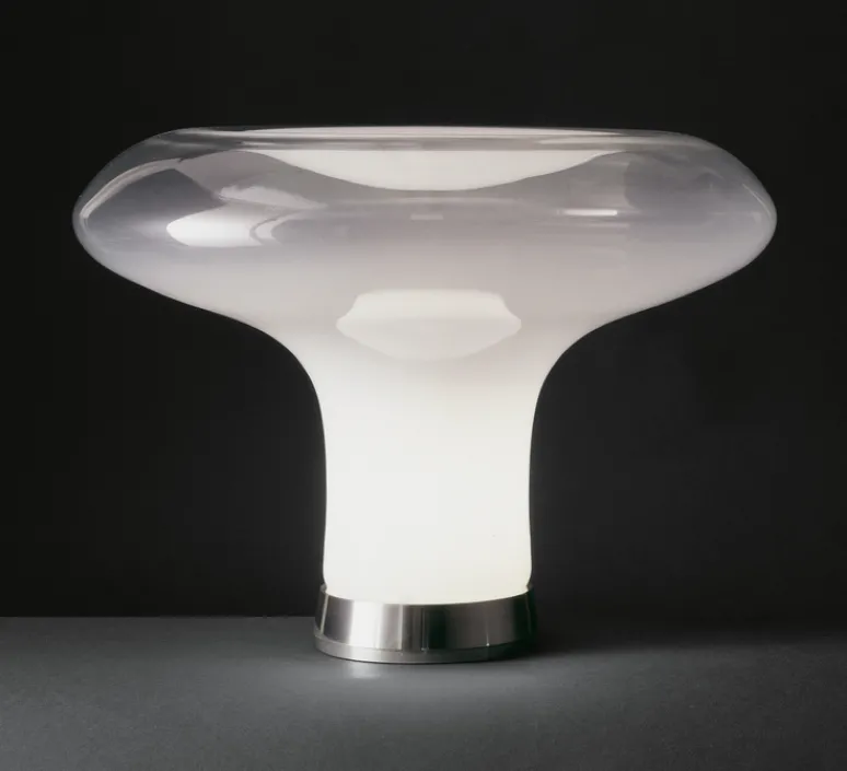 Lampe*Artemide Lampe à poser, Lesbo, , Ø52cm, H37cm - blanc fumé