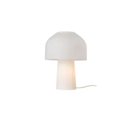 Lampe à poser, Lilly, verre givré, blanc mat, Ø36cm, H48cm - Karman