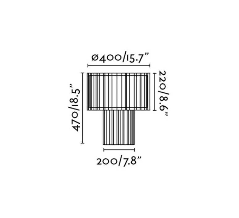 Lampe*Faro Lampe à poser, Linda, , LED, H47cm, Ø40cm - blanc