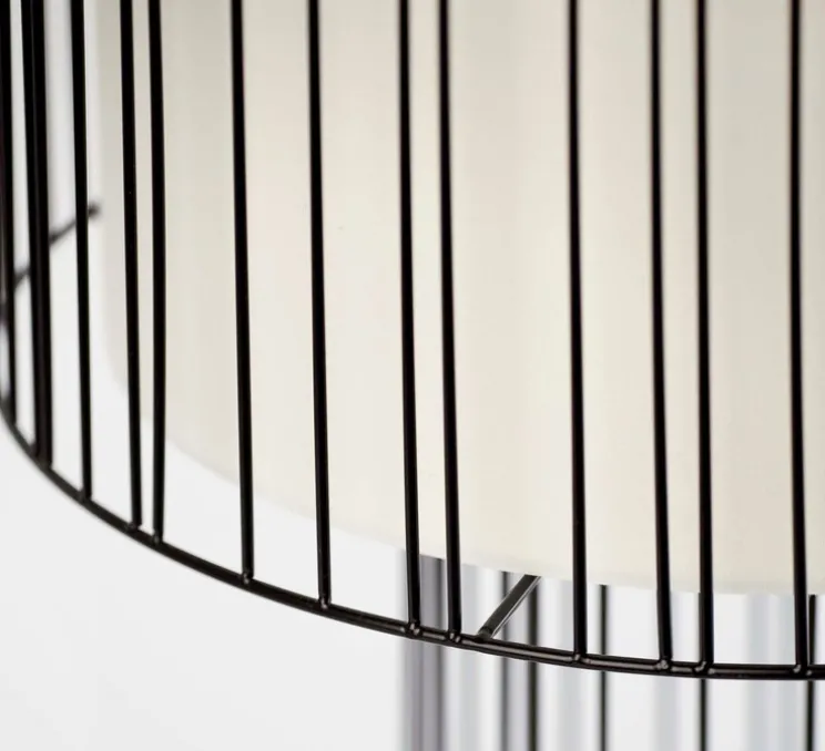 Lampe à poser, Linda, noir, LED, H47cm, Ø40cm - Faro