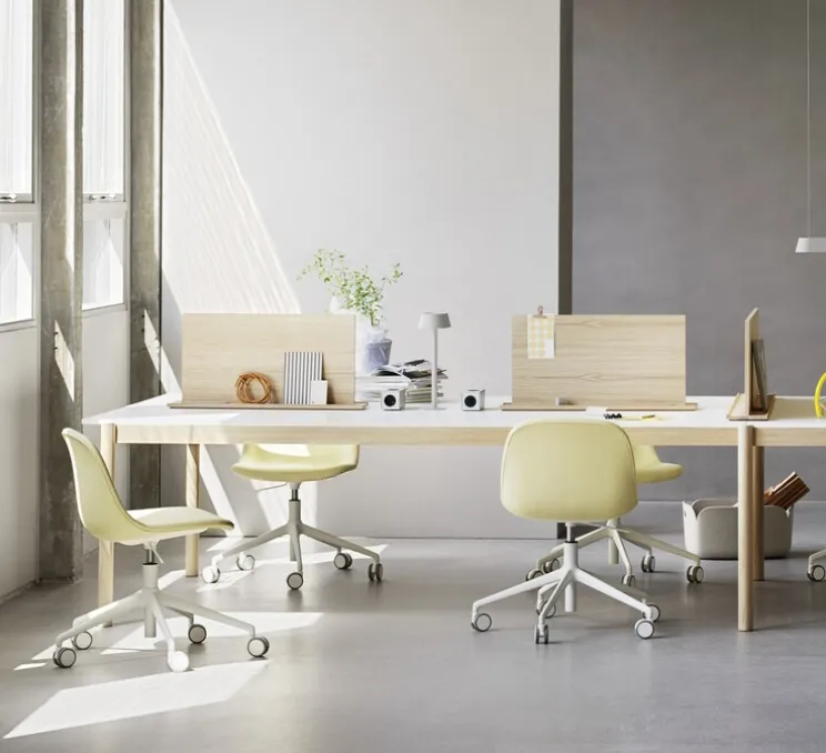 Lampe à poser, LINEAR MOUNTED, gris, LED, 3000K, 242lm, L23,2cm, H36,5cm - Muuto