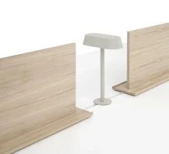 Lampe à poser, LINEAR MOUNTED, gris, LED, 3000K, 242lm, L23,2cm, H36,5cm - Muuto