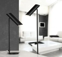 Lampe*Faro Lampe à poser, Link, , LED, H46cm, Ø15cm - noir