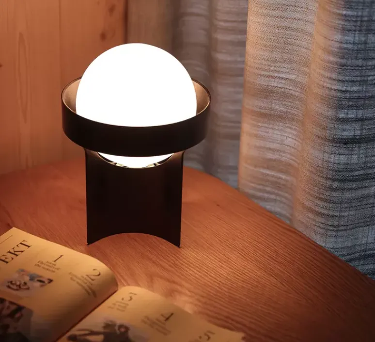 Lampe*Tala Lampe à poser, Loop, , Ø18,5cm, H24,5cm - Gris foncé