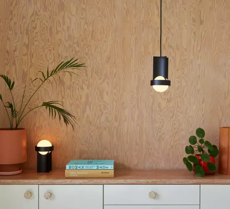 Lampe à poser, Loop, Gris foncé, Ø12,5cm, H22cm - Tala