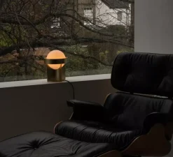 Lampe*Tala Lampe à poser, Loop, , Ø18,5cm, H24,5cm - laiton