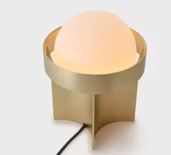 Lampe*Tala Lampe à poser, Loop, , Ø18,5cm, H24,5cm - laiton