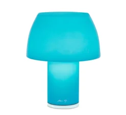 Lampe*Nemo Lighting Lampe à poser, Lorosae, réédition d'Alavaro Siza, , IP54, LED, dim, 2700K, 380 lm, Ø20cm, H25cm - bleu océan