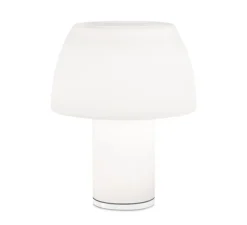 Lampe à poser, Lorosae, réédition d'Alavaro Siza, blanc jasmin, IP54, LED, dim, 2700K, 380 lm, Ø20cm, H25cm - Nemo Lighting