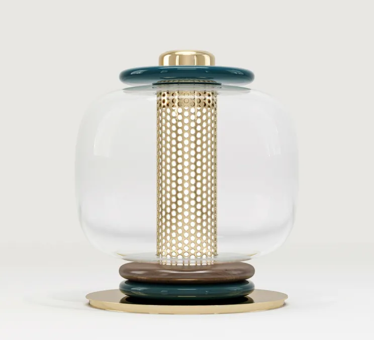 Lampe à poser, Loulou 1 module, Bleu minuit, Ø34cm, H39cm - Sarah Lavoine