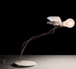 Lampe*Ingo Maurer Lampe à poser, Lucellino table, , Ø30cm, H35cm - blanc, rouge