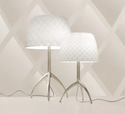 Lampe*Foscarini Lampe à poser, Lumiere Grande 30th Pastilles ON/OFF, , Ø26cm, H45cm - blanc, or