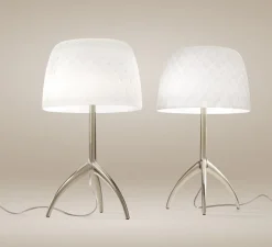 Lampe*Foscarini Lampe à poser, Lumiere Grande 30th Pastilles ON/OFF, , Ø26cm, H45cm - blanc, or