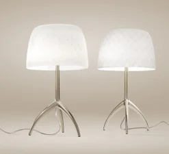 Lampe à poser, Lumiere Grande 30th Bulles dimmer, blanc, or, Ø26cm, H45cm - Foscarini