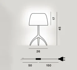 Lampe à poser, Lumiere Grande Nuances, creta, vert, Ø26cm, H45cm - Foscarini
