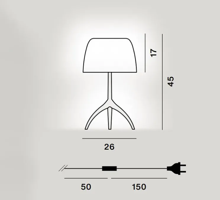 Lampe à poser, Lumiere Grande Nuances, creta, vert, Ø26cm, H45cm - Foscarini