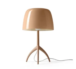 Lampe à poser, Lumiere Piccola Nuances, cipria, rose, Ø20cm, H35cm - Foscarini