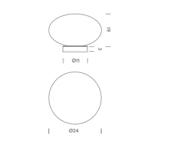 Lampe à poser, Maga, chrome, dimmable, Ø24cm, H22cm - Nemo Lighting