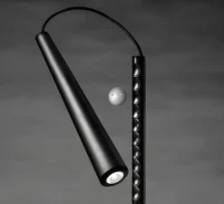 Lampe à poser, Magneto, noir, LED, 2700K, 475 lm, L15cm, H38cm - Foscarini