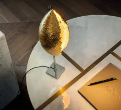 Lampe à poser, Malagolina, or, LED, dim, 2700K, 280 lm, Øcm, H42cm - Catellani & Smith