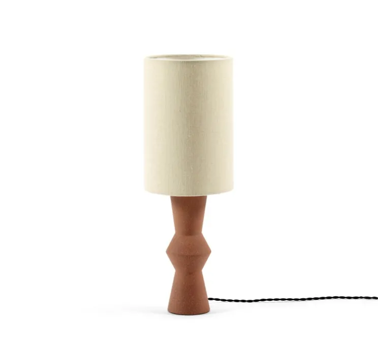 Lampe à poser, Marie-Ann avec ampoule, terracotta, Ø18cm, H52cm - Serax