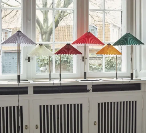 Enfants|Lampe*HAY Lampe à poser, Matin 380, , LED, 2800K, 150lm, Ø38cm, H52cm - rouge vif