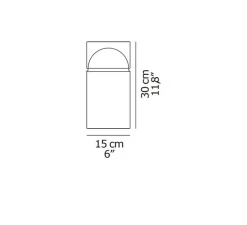 Lampe*Oluce Lampe à poser, Medusa 254, , LED, 2700K, 500 lm, Ø15cm, H30cm - rouge