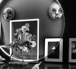 Lampe*Le Deun Lampe à poser, mega 90, , LED, 2700K, 1584lm, Ø92cm, H94cm - noir