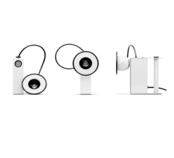 Lampe à poser, Minibox, blanc, LED, dim, 3000K, 620 lm, Ø10,3cm, H18,8cm - Stilnovo