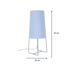 Lampe*Fraumaier Lampe à poser, Minisophie, , H46cm - bleu