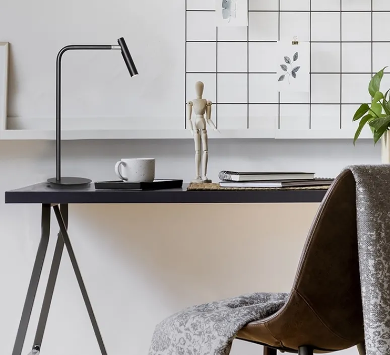 Lampe*Alma light Lampe à poser, MiniSpot, , LED, dim, 3000K, 260 lm, L12,5cm, H40cm - noir