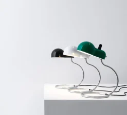 Lampe*Stilnovo Lampe à poser, Minitopo, , L19,4cm, H36cm - noir et chrome