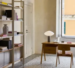 Lampe à poser, Mist AP17, marbre gris chaud, Ø37cm, H41cm - Andtradition