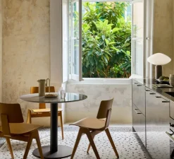 Lampe à poser, Mist AP17, marbre gris chaud, Ø37cm, H41cm - Andtradition