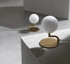 Lampe*Pholc Lampe à poser, Mobil, , Ø12cm, H18cm - laiton