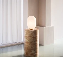 Lampe à poser, Modeco Plus, blanc, Ø20cm, H26cm - Nordic Tales