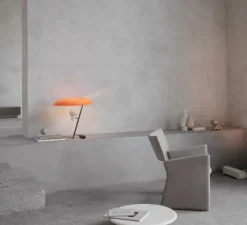 Lampe*Astep Lampe à poser, Model 548, , LED, dim, 2700K, 738 lm, Ø50cm, H50cm - orange