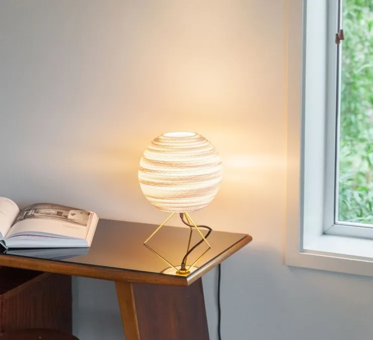 Lampe à poser, Moon, blanc, Ø25cm, H26cm - Graypants
