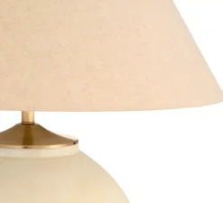 Lampe à poser, Moon Jar, sable, laiton brossé, L79cm, H102cm - Eichholtz