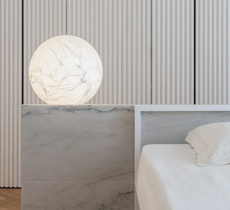 Enfants|Lampe*Davide Groppi Lampe à poser, Moon T, , Ø40cm, H42cm - blanc