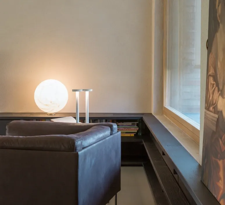 Enfants|Lampe*Davide Groppi Lampe à poser, Moon T, , Ø40cm, H42cm - blanc