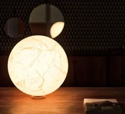 Enfants|Lampe*Davide Groppi Lampe à poser, Moon T, , Ø40cm, H42cm - blanc