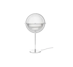 Lampe à poser, Multi-Lite, blanc et chrome, L27cm, H50cm - Gubi