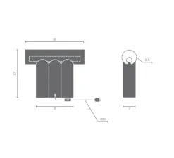 Lampe*Matière Grise Lampe à poser, MULTITUDE 3, , L33cm, H27cm - terracotta