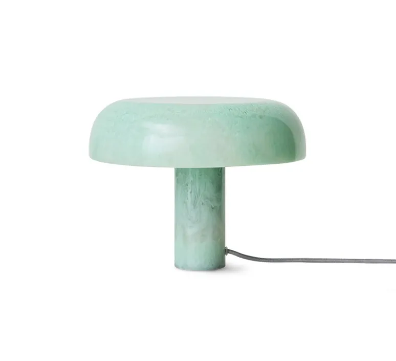 Lampe*HKLIVING Lampe à poser, Mushroom, , Ø27cm, H20.5cm- bleu menthe