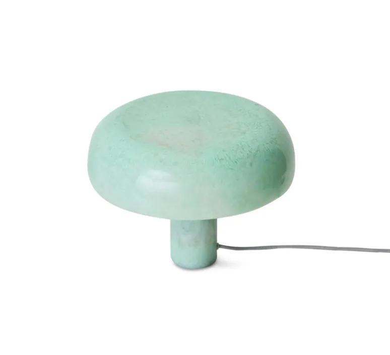 Lampe*HKLIVING Lampe à poser, Mushroom, , Ø27cm, H20.5cm- bleu menthe
